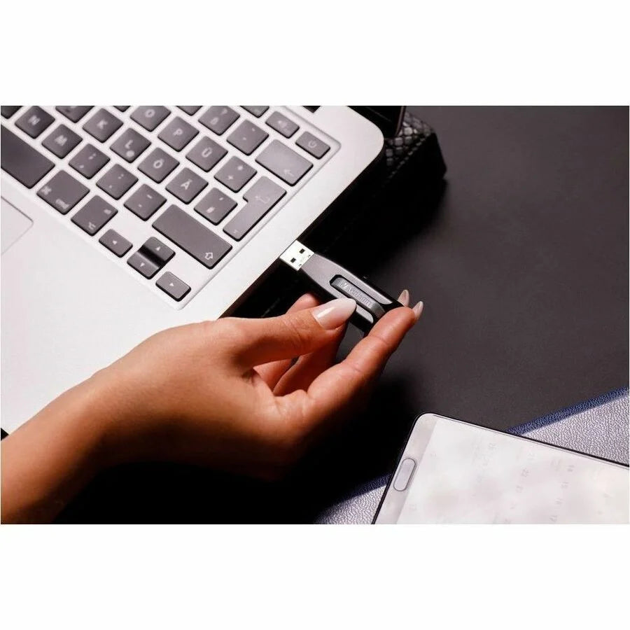 Microban Store ’n’ Go V3 16GB USB 3.2 Gen 1 Flash Drive - Gray - Lifetime Warranty - Memory & Drives