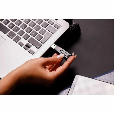 Microban Store ’n’ Go V3 16GB USB 3.2 Gen 1 Flash Drive - Gray - Lifetime Warranty - Memory & Drives