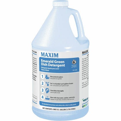 Midlab Liquid Dish Detergent - For - Concentrate - 128 fl oz (4 quart) - Herbal Bouquet Scent - 4 / Carton - Pleasant