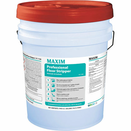 Midlab Professional Action Stripper - For Floor - Concentrate - Liquid - 640 fl oz (20 quart) - Citrus Scent - 1 Each