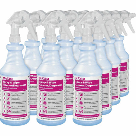 Midlab Spray & Wipe Cleaner/Degreaser - Citrus Scent - 32 fl oz - Rinse-free Washable - Multipurpose Cleaners