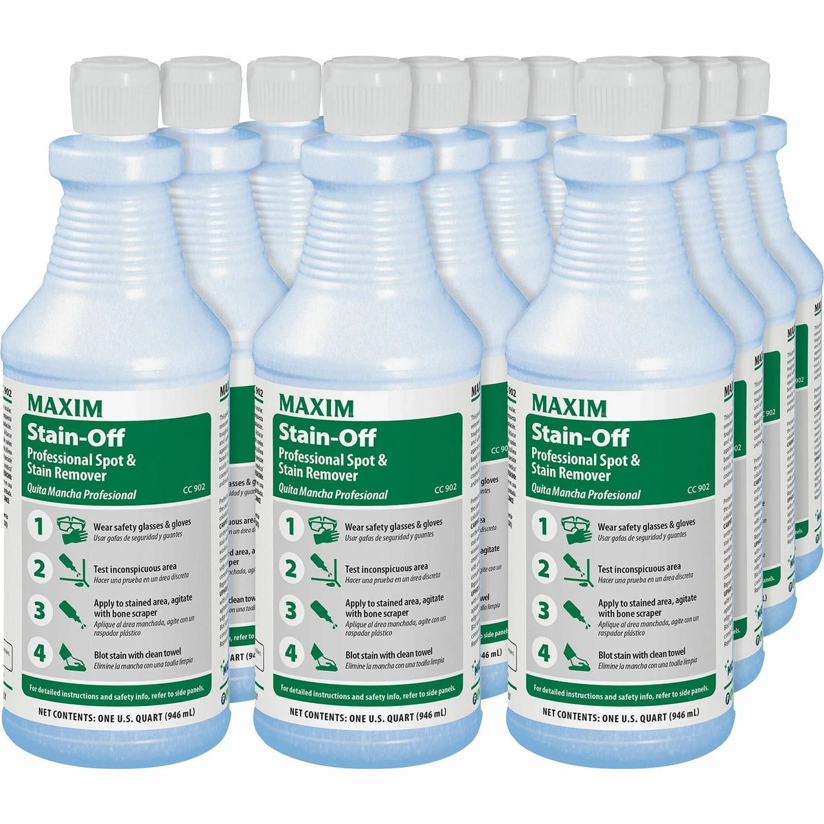 Midlab Stain-Off Professional Spot Remover - 32 oz - Fast Acting Formula - Specialty Cleaners