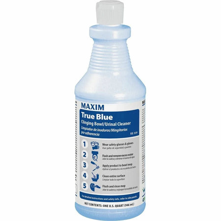 Midlab True Blue Clinging Bowl Cleaner - Ready-To-Use - 32 fl oz (1 quart) - Mint Scent - 12 / Carton - Scrub-free