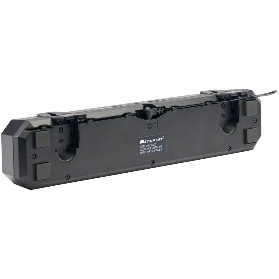 Midland 6-Slot Two-Way Radio Charger: Wall/Desktop Docking Station - Two-way & NOAA Radios