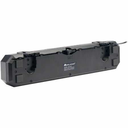 Midland 6-Slot Two-Way Radio Charger: Wall/Desktop Docking Station - Two-way & NOAA Radios