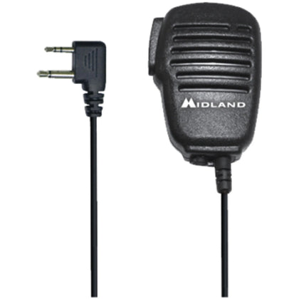 Midland AVPH10 Wired Handheld Microphone - Mini-phone Connectivity - Two-way & NOAA Radios