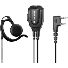 Midland BizTalk BA2 Over-Ear Headset: Mono Wired Earbud - Black - Headphones