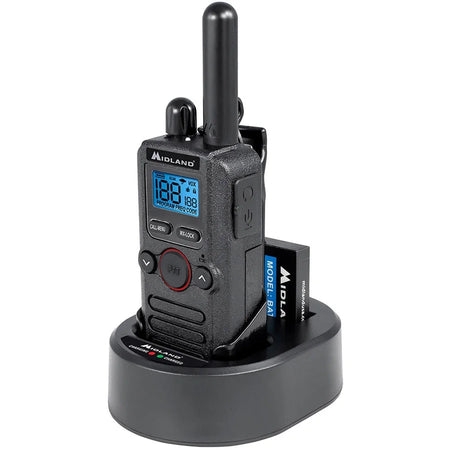 Midland Biztalk BR180: Compact Business Radio with 4 Channels & 142 Privacy Codes - Two-way NOAA Radios