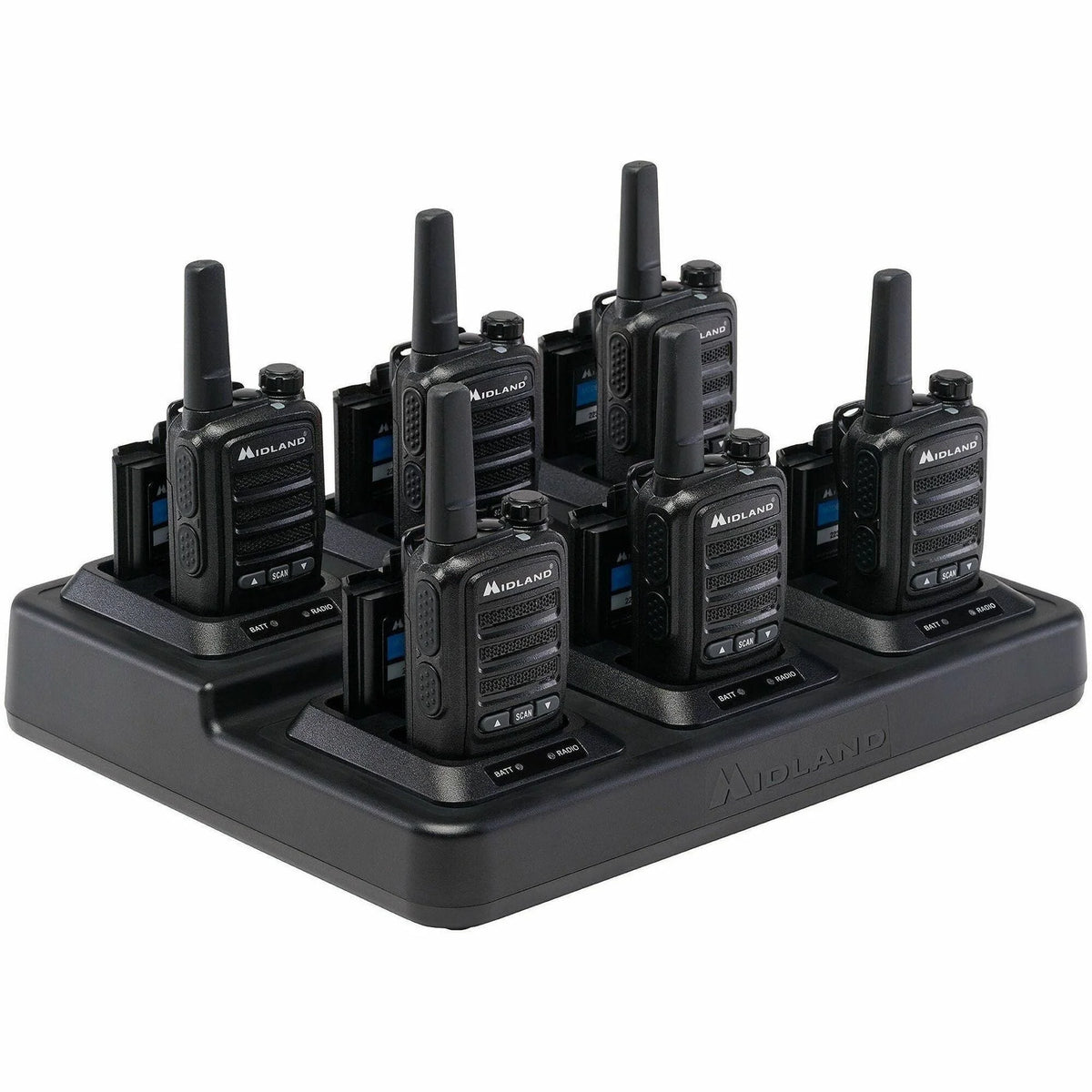 Midland BR10 Business Radio: Flashlight Drop Resistant Li-Ion - Black/Gray - Two-way & NOAA Radios
