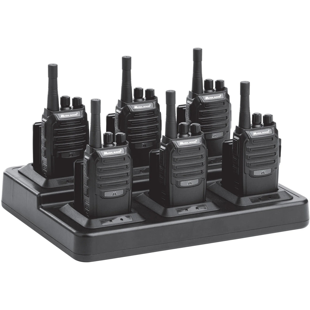 Midland BR200X6BGC BizTalk Bundle: 16 Radio Channels 142 Privacy Codes - Two-way & NOAA Radios