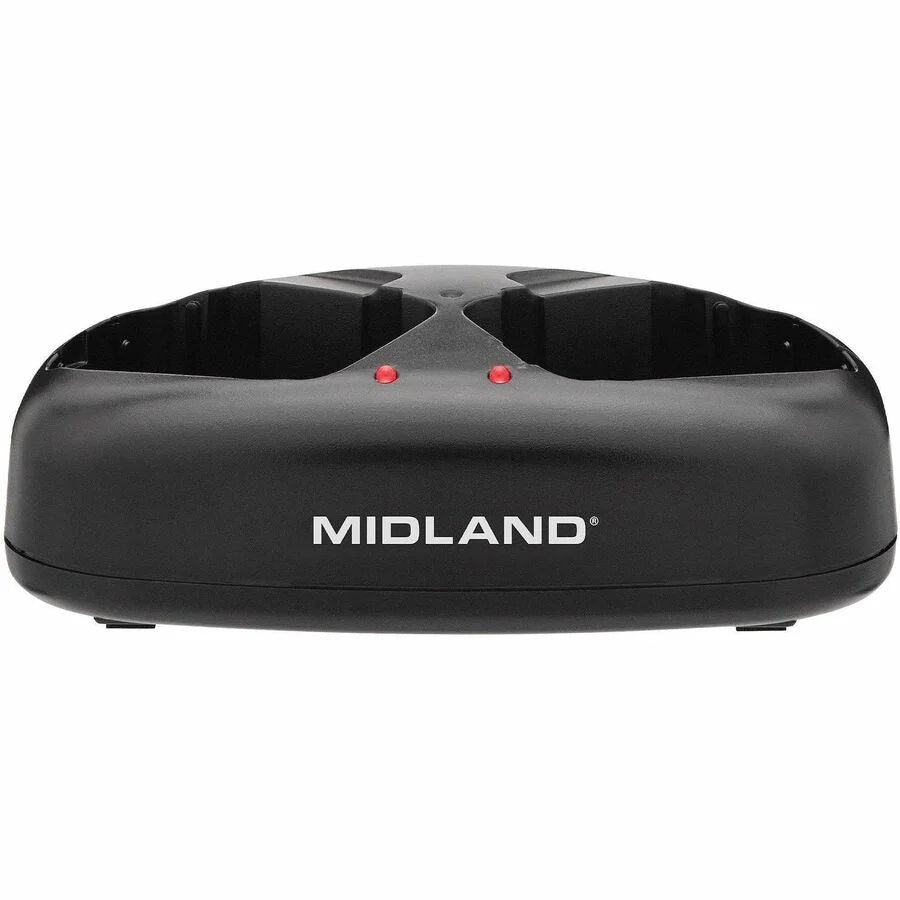 Midland GXT3000 GMRS Walkie Talkies: 50-Channels Flashlight NOAA Keypad Lock - Water Resistant - Black (2 Pack)