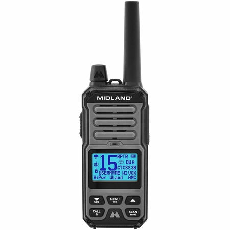 Midland GXT67 PRO GMRS Walkie Talkies - 99 Channels - NOAA Weather Radio - Two-way & Radios