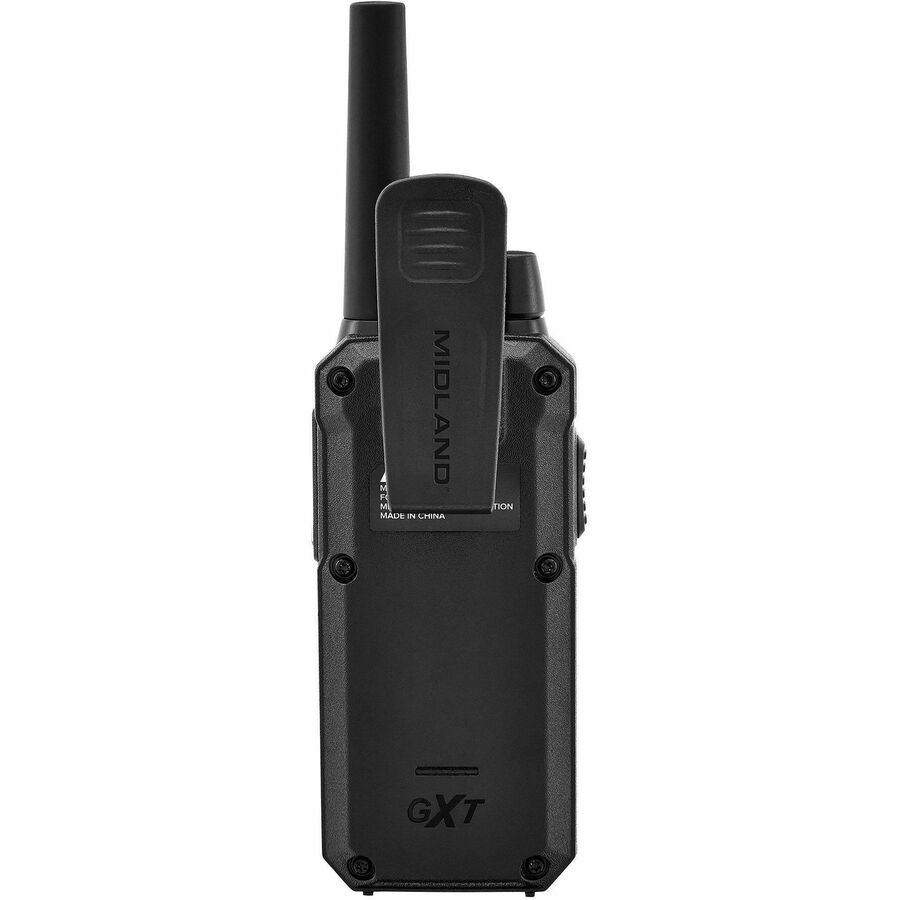 Midland GXT67 PRO GMRS Walkie Talkies - Rear