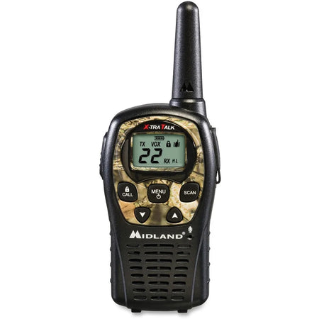 Midland LXT535VP3 2-Way Radios: 24-Mile Range 22 Channels Camo Design - Two-way & NOAA Radios