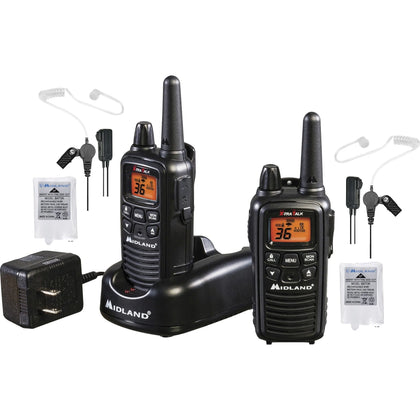 Midland LXT600BB FRS Business Radio Bundle - 36 Channels - Hands-free - NiMH - Black - Two-way & NOAA Radios