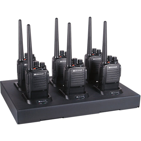 Midland MB400 Business Radio: 16 Channels 142 Privacy Codes 4W Waterproof Dustproof - Black - Two-way & NOAA Radios