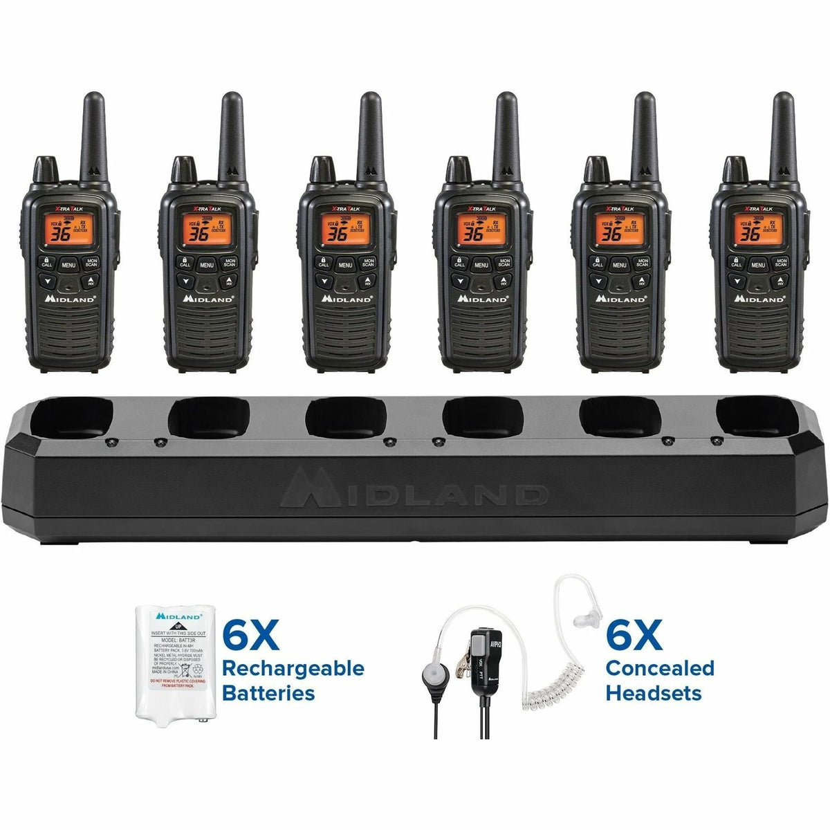 Midland Radio FRS Business Bundle - 36 Channels - Silent Operation - Two-way & NOAA Radios