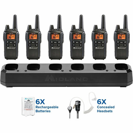 Midland Radio FRS Business Bundle - 36 Channels - Silent Operation - Two-way & NOAA Radios