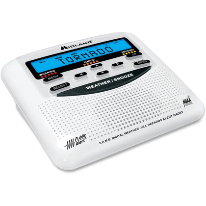 Midland WR120B Weather Alert: NOAA All Hazard Desktop - Stay Informed with SAME Technology - Two-way & Radios