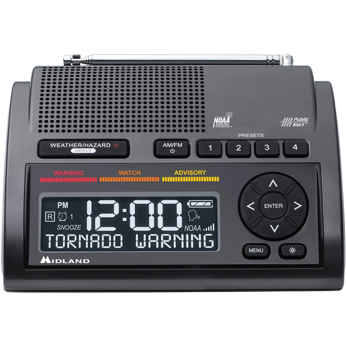 Midland WR400 Emergency Weather Radio: NOAA All Hazard SAME7 - Portable - Two-way & Radios