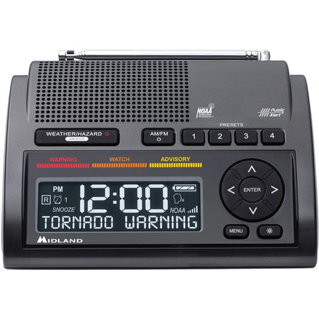 Midland WR400 Emergency Weather Radio: NOAA All Hazard SAME7 - Portable - Two-way & Radios