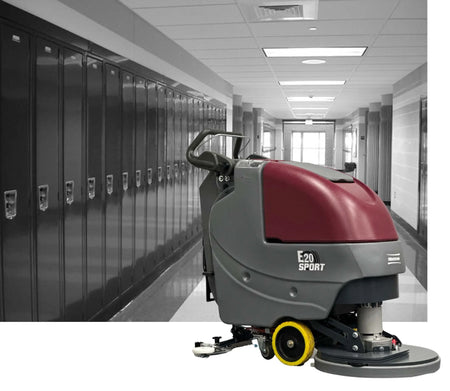 Minuteman E20-Sport 20″ Walk-Behind Floor Scrubber, High-Performance Scrub Polish & Finish Remover
