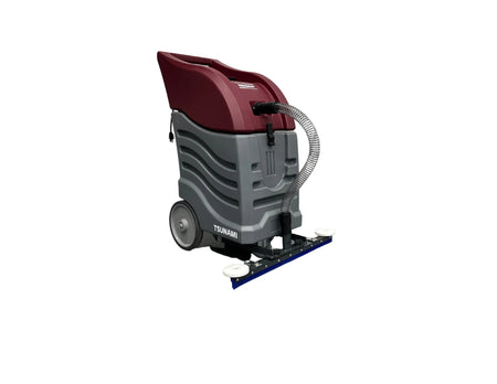 Minuteman Tsunami T16W 16‑Gallon Wet Vacuum with 24″ Front Mount Squeegee, Commercial Suction & Solution Recovery