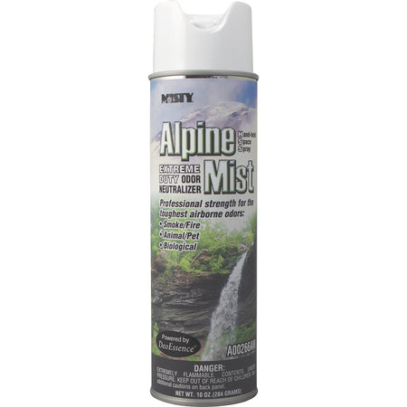 MISTY Alpine Mist Extreme Odor Neutralizer - Spray - 10 fl oz (0.3 quart) - Ozone-safe - 12 / Carton - Air Fresheners