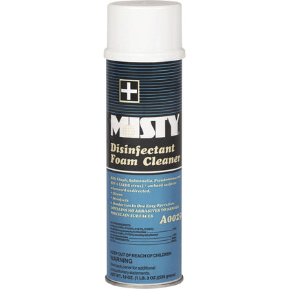 MISTY Disinfectant Foam Cleaner: Hospital-Grade Concentrate - Clean Scent - 19 fl oz - 12/Carton - Disinfectants