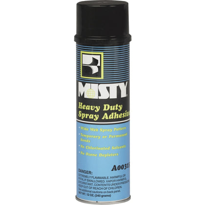 MISTY Heavy-duty Spray Adhesive: Floral Scent 12 fl oz - 12/Carton - Adhesives