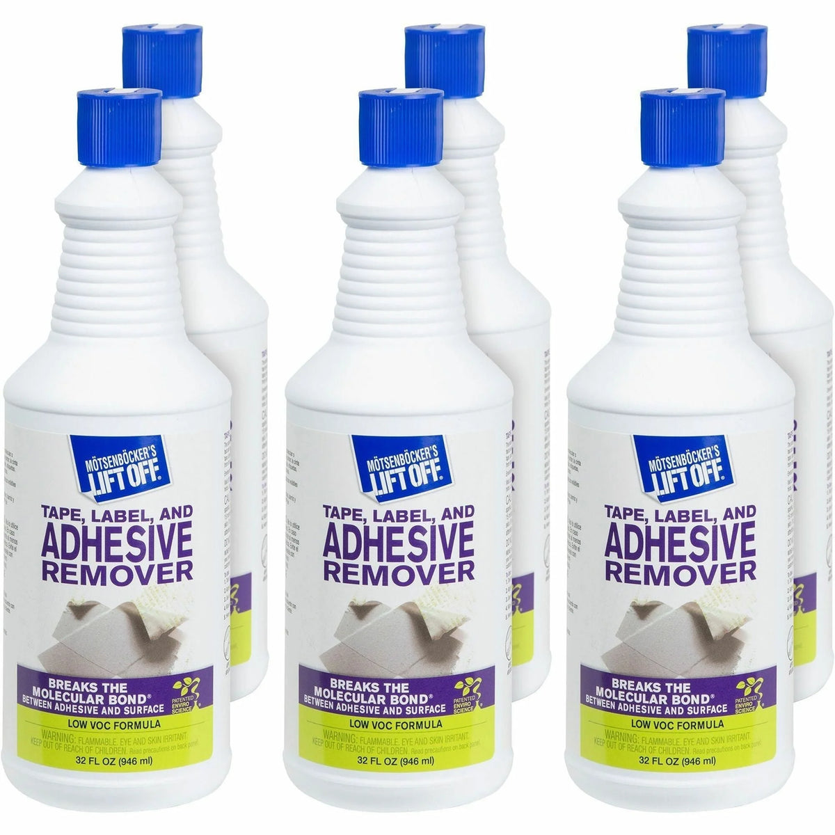 Mötsenböcker's Lift Off Tape Adhesive Remover - 1 Quart - 6/Carton - Removers