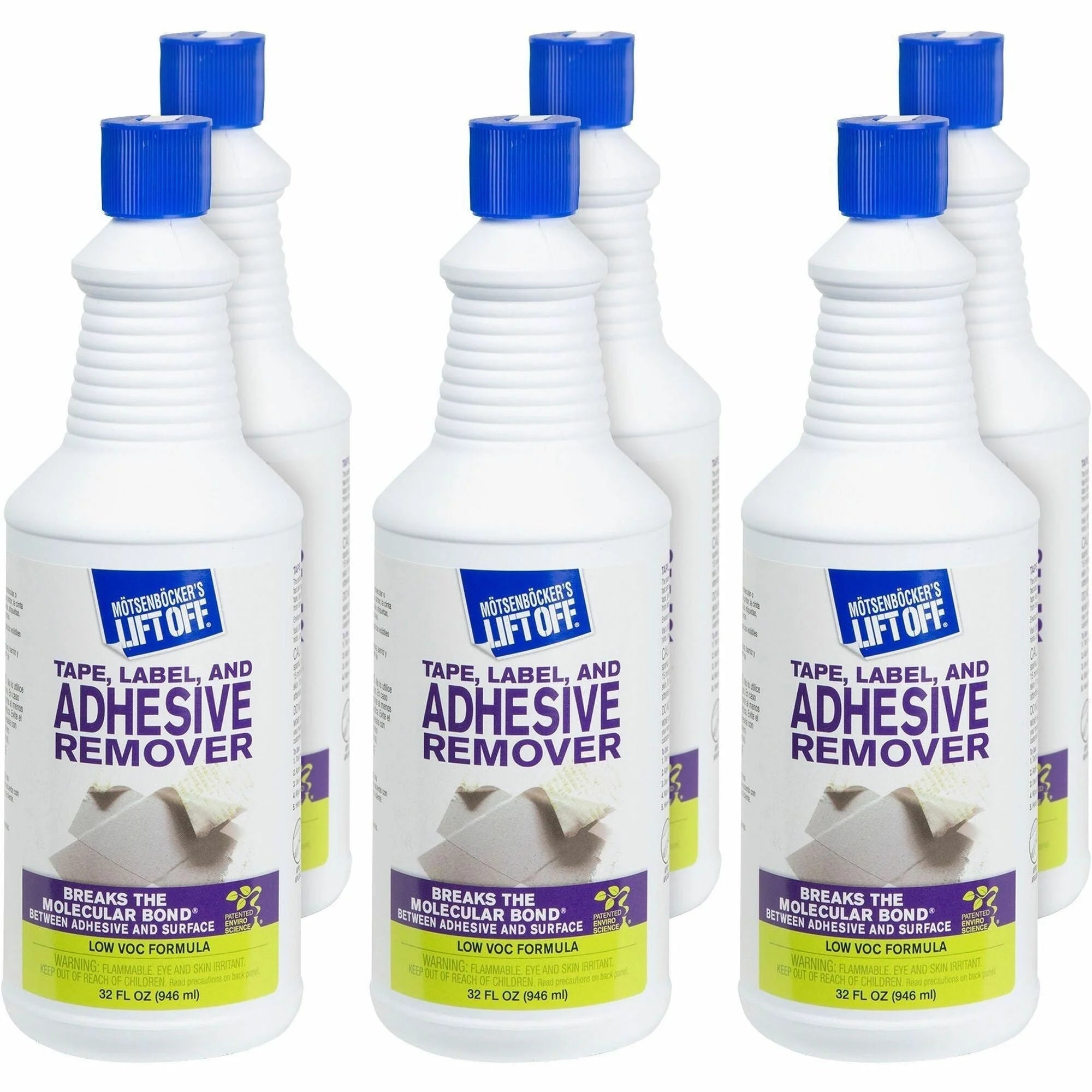 Mötsenböcker's Lift Off Tape Adhesive Remover - 1 Quart - 6/Carton - Removers