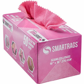 Monarch Smart Rags Microfiber Cloths 16’’ x 50 / Box - Heavy Duty Reusable Streak-free Lint-free Dirt Resistant Grime