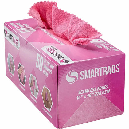 Monarch Smart Rags Microfiber Cloths 16’’ x 50 / Box - Heavy Duty Reusable Streak-free Lint-free Dirt Resistant Grime