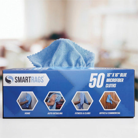 Monarch Smart Rags Microfiber Cloths - For Automotive Office Healthcare Household Garage Breakroom Factory Hospital