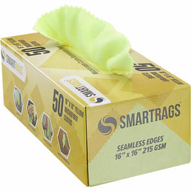 Monarch Smart Rags Microfiber Cloths 16’’ x 50 / Box - Reusable Streak-free Lint-free Dirt Resistant Grime - Yellow