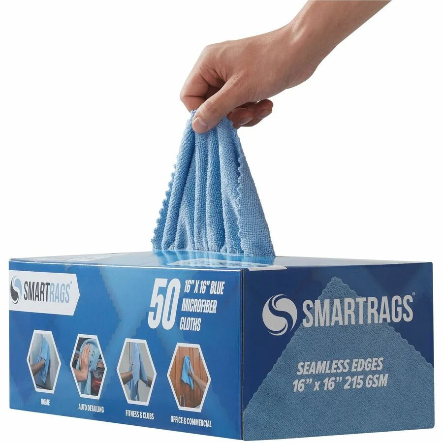 Monarch Smart Rags Microfiber Cloths - For Automotive Office Healthcare Household Garage Breakroom Factory Hospital