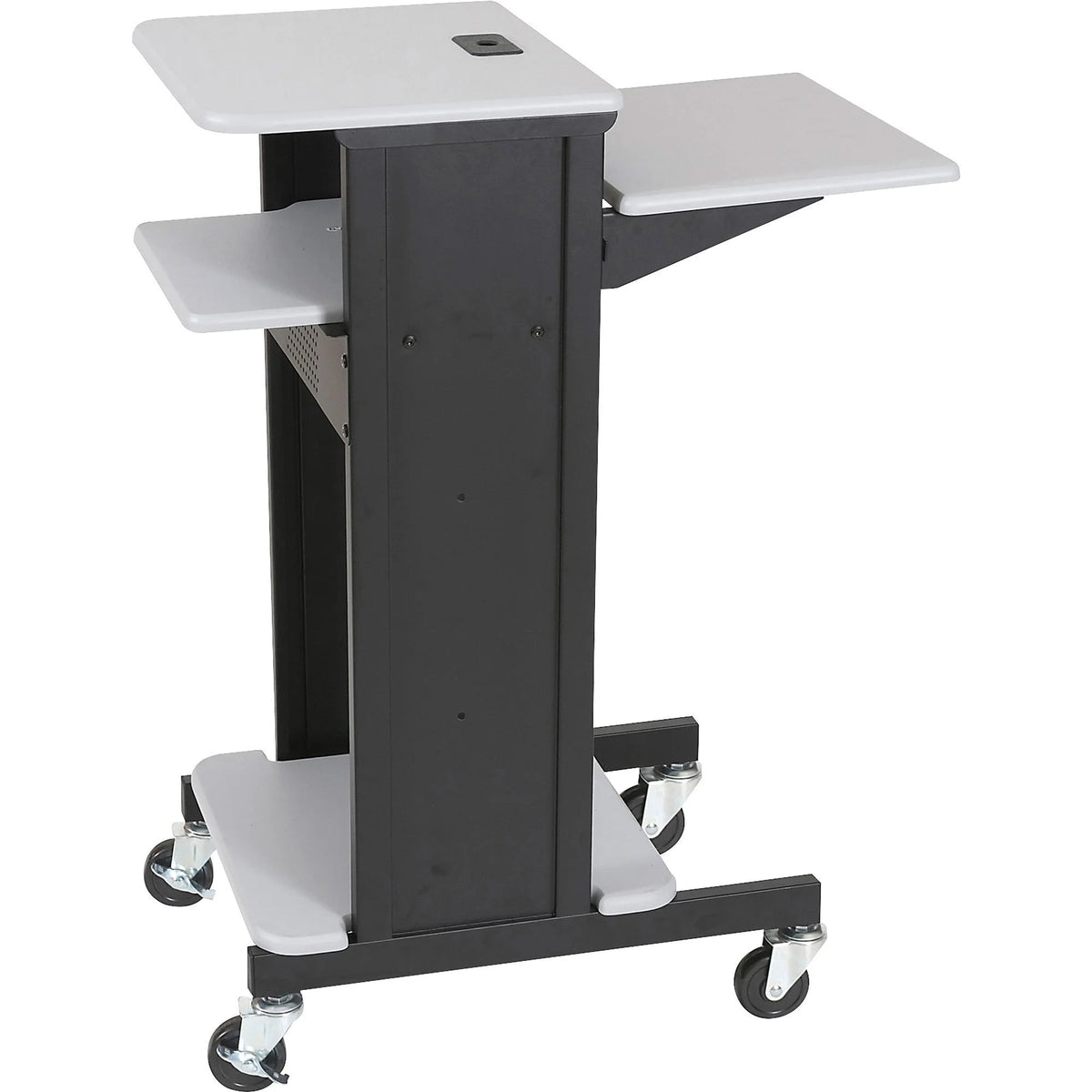 MooreCo Presentation Cart: 3-Shelf Organizer in Gray - Carts