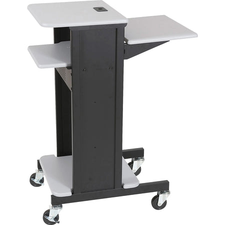 MooreCo Presentation Cart: 3-Shelf Organizer in Gray - Carts