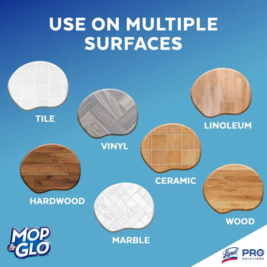 Professional MOP & GLO® Triple Action Floor Shine Cleaner - For Wood Vinyl Linoleum Ceramic Tile - Floor/Carpet