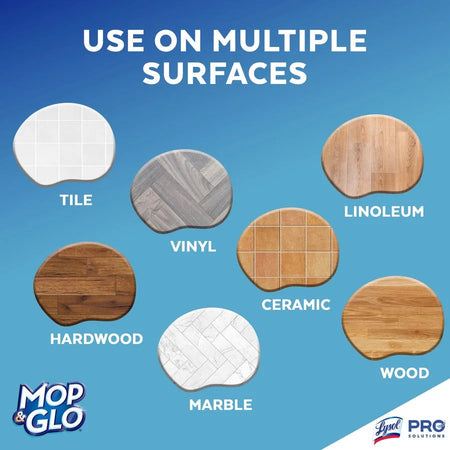 Professional MOP & GLO® Triple Action Floor Shine Cleaner - For Wood Vinyl Linoleum Ceramic Tile - Floor/Carpet