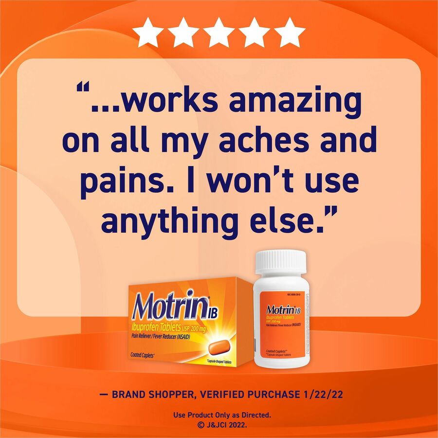 Motrin IB Ibuprofen Tablets - Top