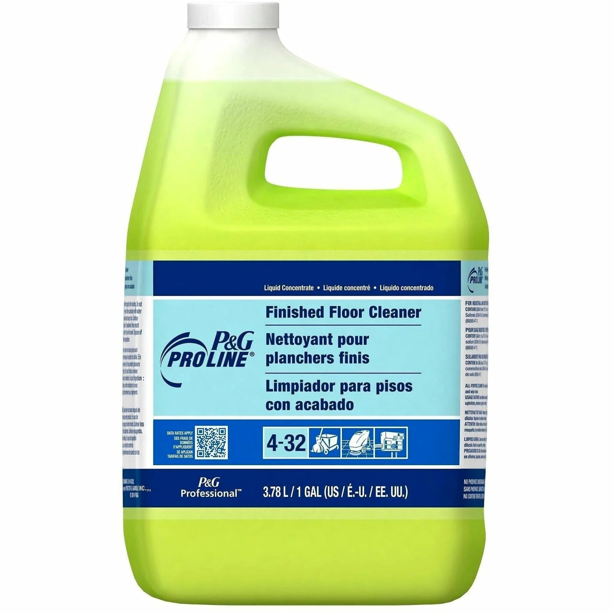 Mr. Clean Finished Floor Cleaner - 128 fl oz - Multipurpose Dirt & Residue Remover - Floor/Carpet Cleaners Protectors