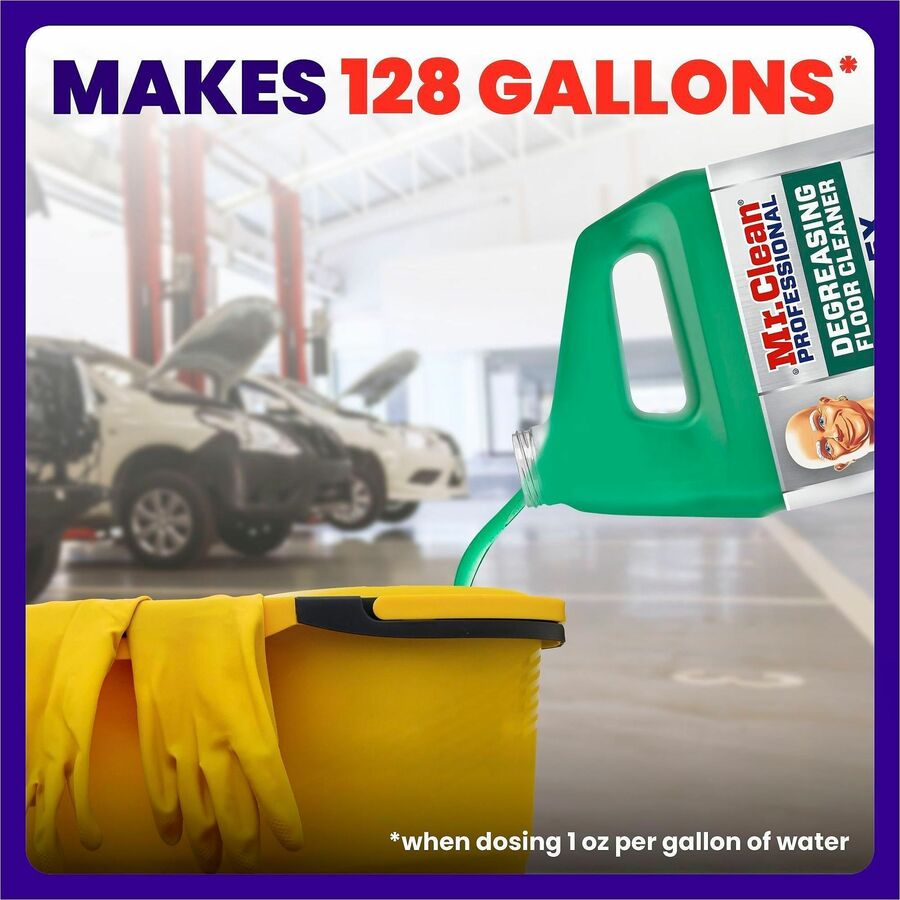 Mr. Clean Pro Degreasing Floor Cleaner - For Multi Surface Commercial Kitchen - Concentrate - 128 fl oz (4 quart)