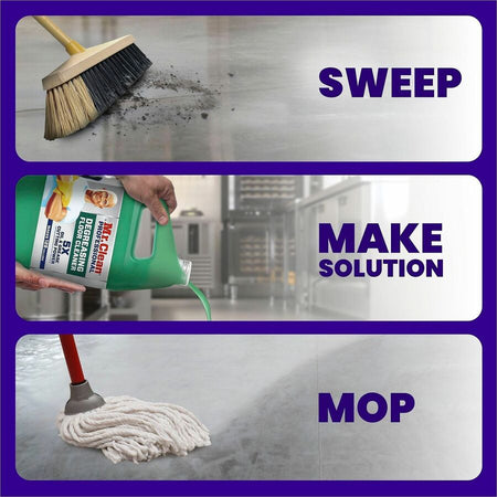 Mr. Clean Pro Degreasing Floor Cleaner - For Multi Surface Commercial Kitchen - Concentrate - 128 fl oz (4 quart)