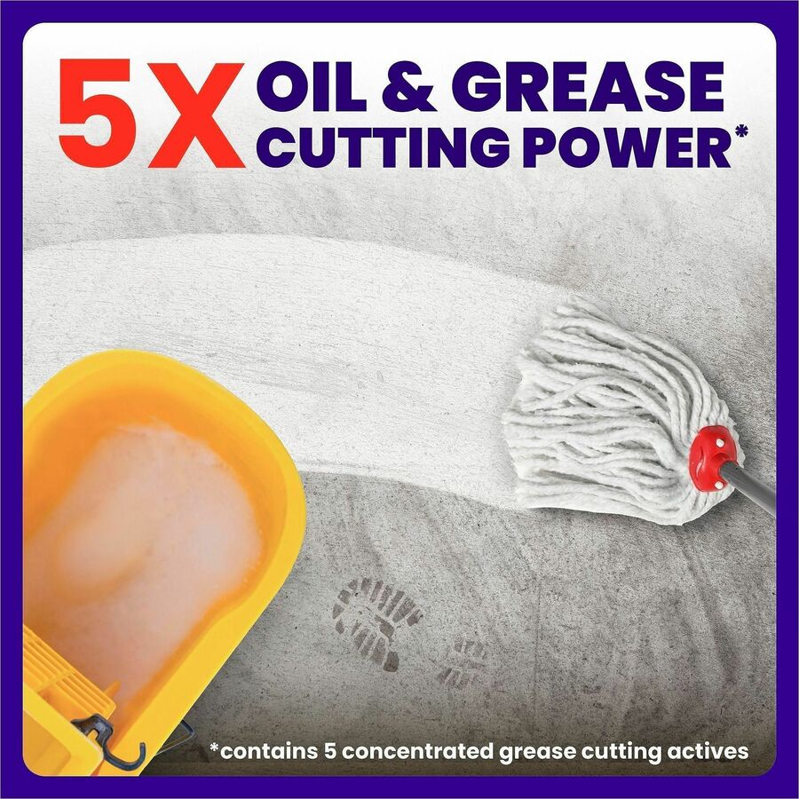 Mr. Clean Pro Degreasing Floor Cleaner - For Multi Surface Commercial Kitchen - Concentrate - 128 fl oz (4 quart)
