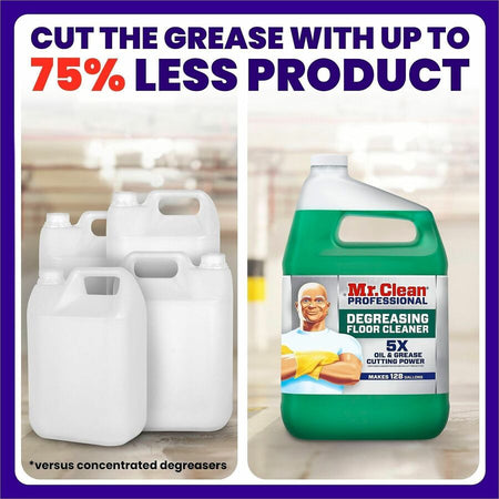 Mr. Clean Pro Degreasing Floor Cleaner - For Multi Surface Commercial Kitchen - Concentrate - 128 fl oz (4 quart)