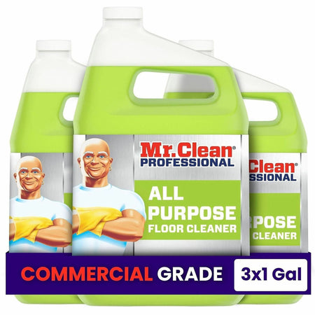 Mr. Clean Professional Finished Floor Cleaner - For Tile - Liquid - 128 fl oz (4 quart) - Residue-free - Yellow - 3