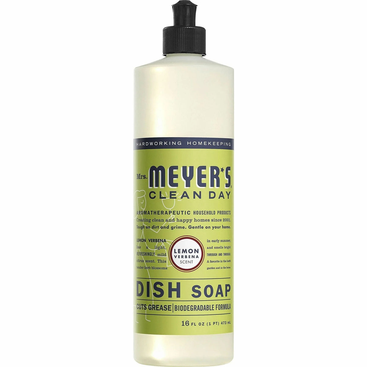 Mrs. Meyer’s Clean Day Dish Soap: Lemon Verbena Scent Biodegradable - 16 fl oz - Dish/Dishwasher Detergents