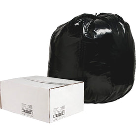 Nature Saver Black Low-density Recycled Can Liners - Extra Large Size - 56 gal Capacity - 43’’ Width x 48’’ Length